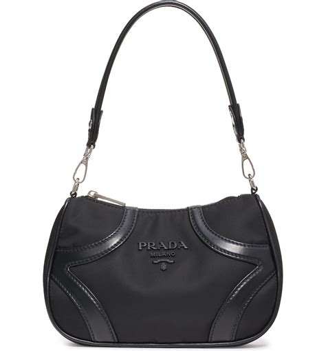 prada leather baguette bag|prada nylon baguette bag.